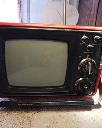 TV bn 5 pollici tubo catodico Shiljalis vintage 