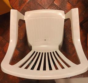 13 Sedie in plastica da giardino