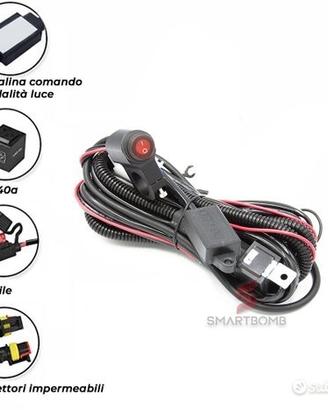 Cablaggio collegamento fari aggiuntivi moto 3mod