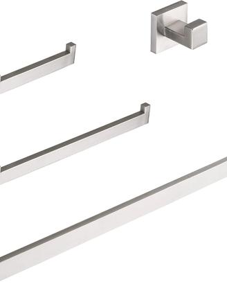 Set di Accessori da Bagno in Acciaio Inossidabile