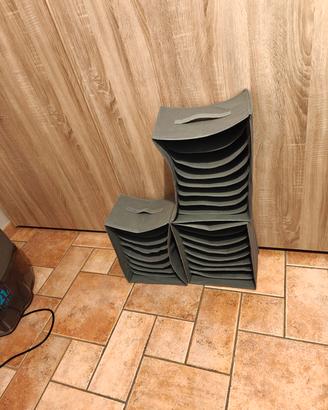 Organizzatori per indumenti (8 spazi) 