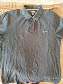 POLO WOOLRICH GRIGIA MANICHE CORTE 