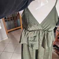 abito a ginocchio verde militare 