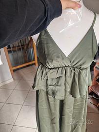 abito a ginocchio verde militare 