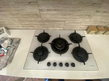 Piano cottura Candy 5 fuochi in vetro