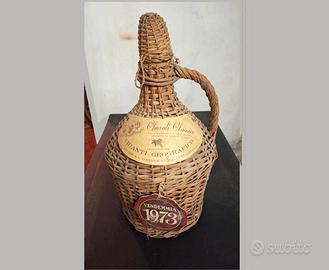 Piccola damigiana da vino vintage  1973