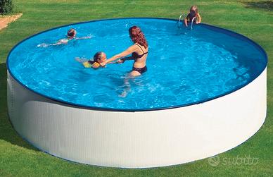 piscina fuori terra tonda acciaio Ø 450 h 90 