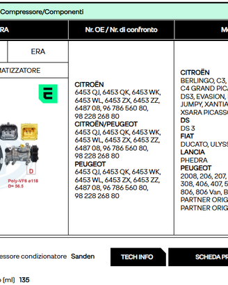 compressore clima C3 Picasso