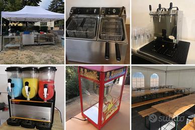 Noleggio attrezzature street food - eventi - sagre