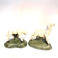 presepe pastore 10 cm coppia pecore CARTAPESTA