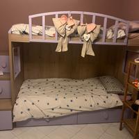 Cameretta bambine con o senza armadio e scrivania