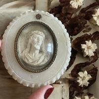 Antico medaglione altorilievo sacro fine 800