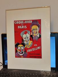 Poster pubblicitario riproduzione cirque d hiver c