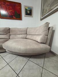 Divano Alcantara ad angolo 