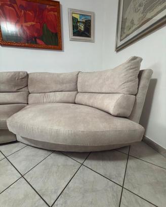 Divano Alcantara ad angolo 