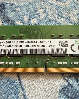 SK Hynix RAM DDR4 So-Dimm 16Gb (2x8GB) 3200MHz