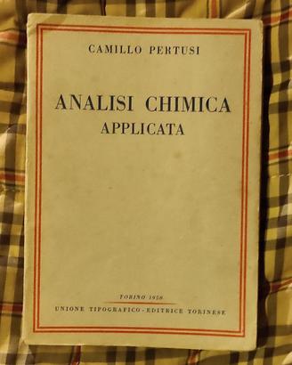 Camillo Pertusi - Analisi chimico applicata
