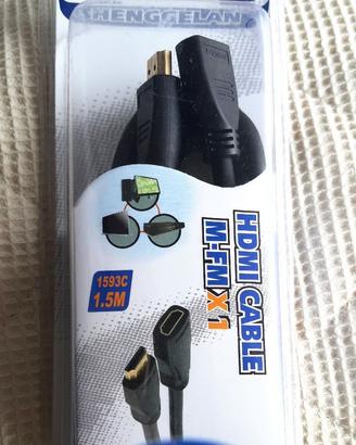 Cavo Prolunga HDMI 1.5m Contatti dorati M-FM Nuovo