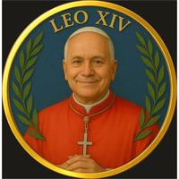 Moneta placcata in oro Elezione di Papa Leone XIV