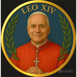 Moneta placcata in oro Elezione di Papa Leone XIV