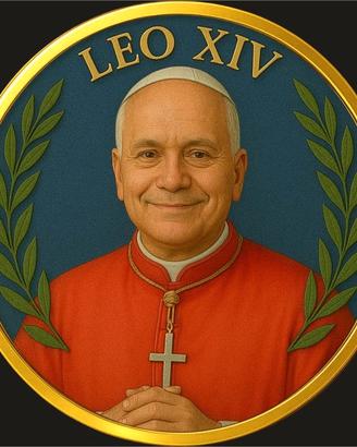 Moneta placcata in oro Elezione di Papa Leone XIV