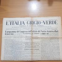 Giornali vintage fascismo auto d'epoca e l'italia