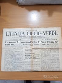 Giornali vintage fascismo auto d'epoca e l'italia