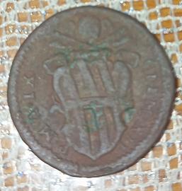 vaticano, Clemente XII, quattrino romano 1738