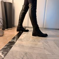 Stivali neri Vera PELLE sopra il ginocchio