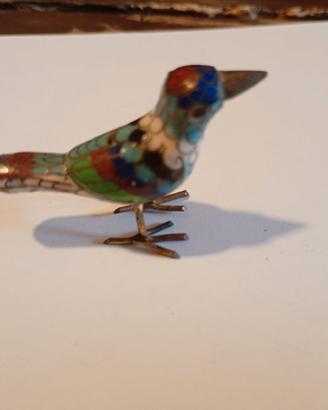piccola statua di smalto cloisonné, 