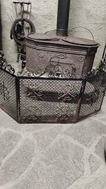 parafuoco camino in ferro battuto