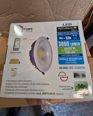 35 fari led tondi da controsoffitto 