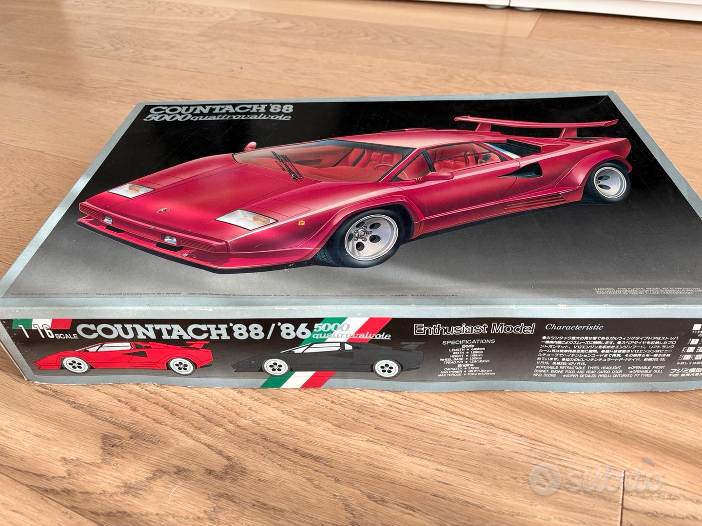 FUJIMI - Countach '88 5000 quattrovalvole - Collezionismo In