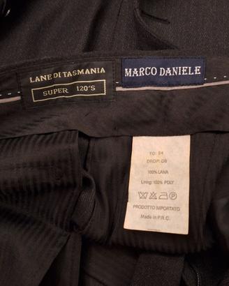 Giacca e pantalone rigo uomo taglia 54 lana