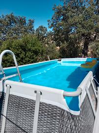 Piscina Bestway Power steell 488x244 h122 rattan