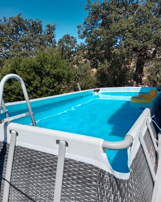 Piscina Bestway Power steell 488x244 h122 rattan