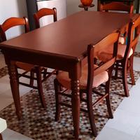Tavolo cucina allungabile con 6 sedie