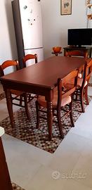 Tavolo cucina allungabile con 6 sedie