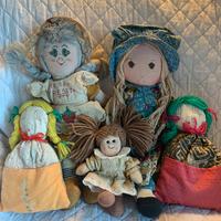 Lotto 5 bambole vintage