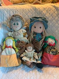 Lotto 5 bambole vintage