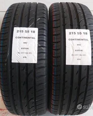 2 gomme 215 55 18 continental a676