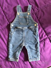 Salopette classica jeans 3-6m