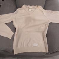 Maglione cotone uomo bianco Diesel