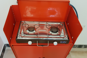 Porta fornello e fornello a gas per verada