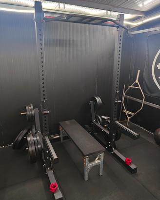 Power rack professionale pesi gommati kettlebell 