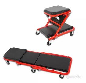 Lettino sottoauto 2 in 1 per meccanico / Carrello 