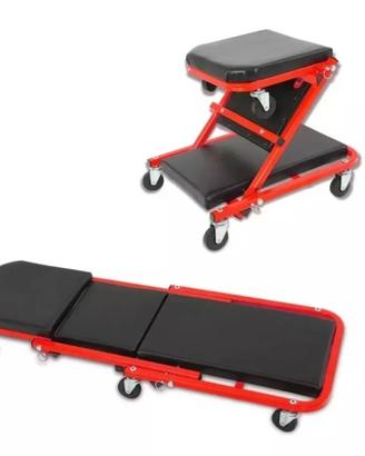 Lettino sottoauto 2 in 1 per meccanico / Carrello 