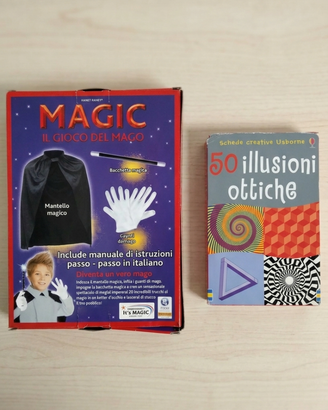 MAGIA carte illusioni ottiche+gioco travestimento