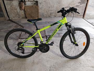 Bicicletta Rockrider Gialla fluo 