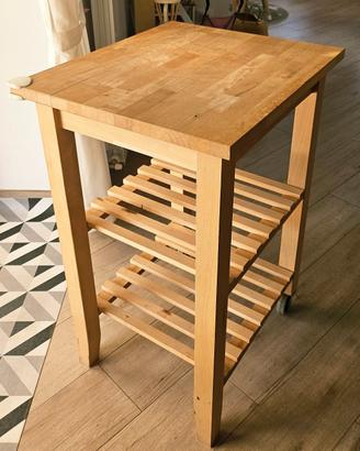 carrello cucina legno massello ikea